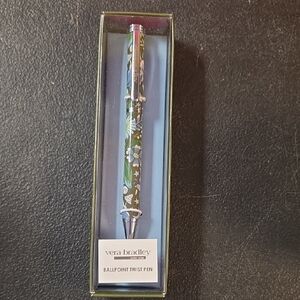 Vera Bradley Green Floral Ballpoint Pen